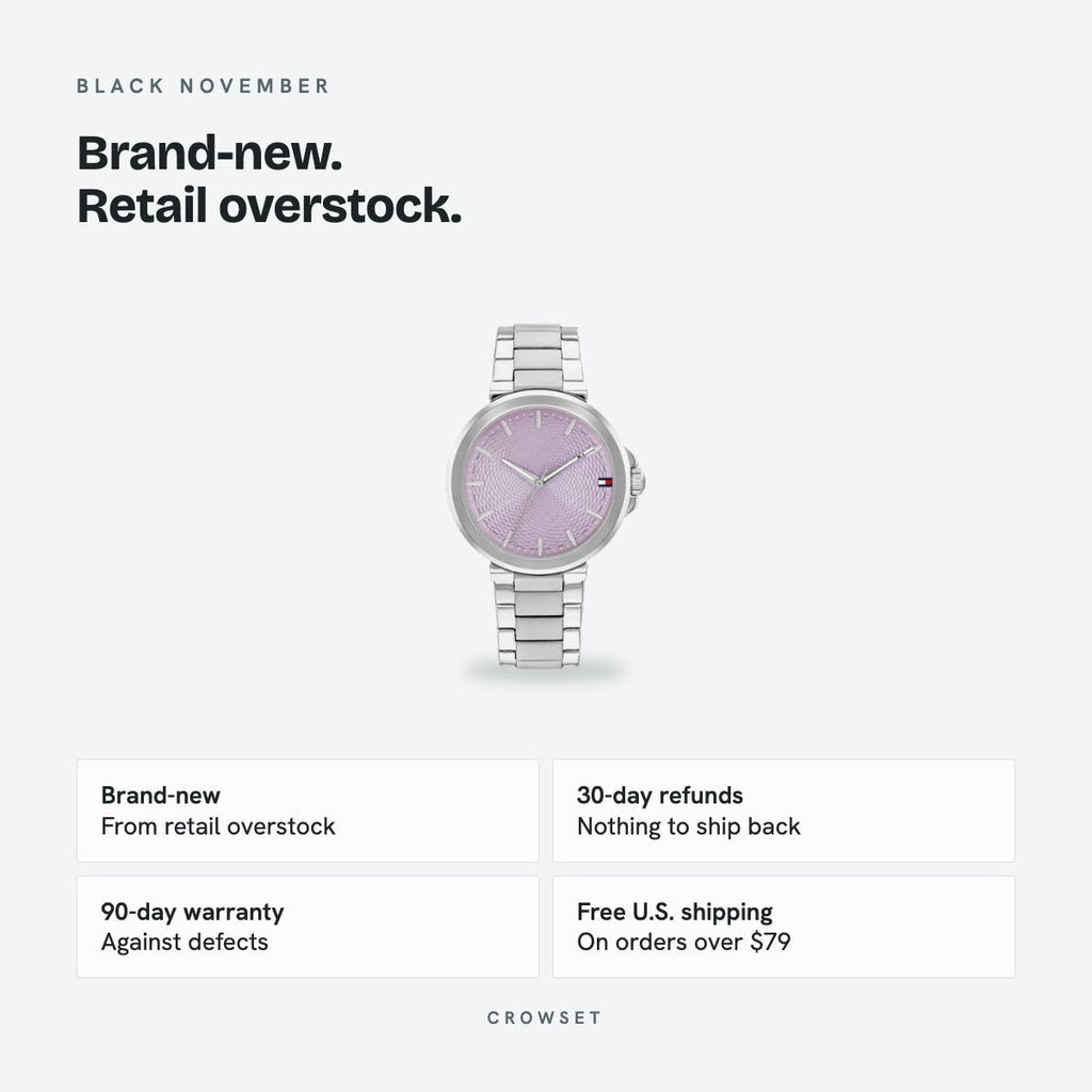 Women's 34mm Lilac Dial Watch, details