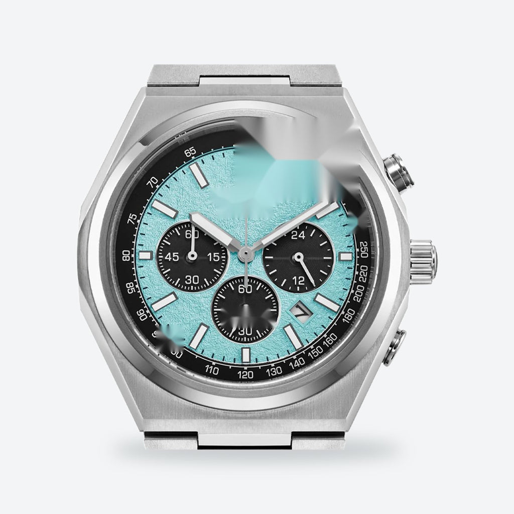 Men's 39mm Blue Dial Chronograph Watch, view 2