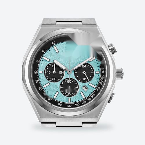 Men's 39mm Blue Dial Chronograph Watch, view 2