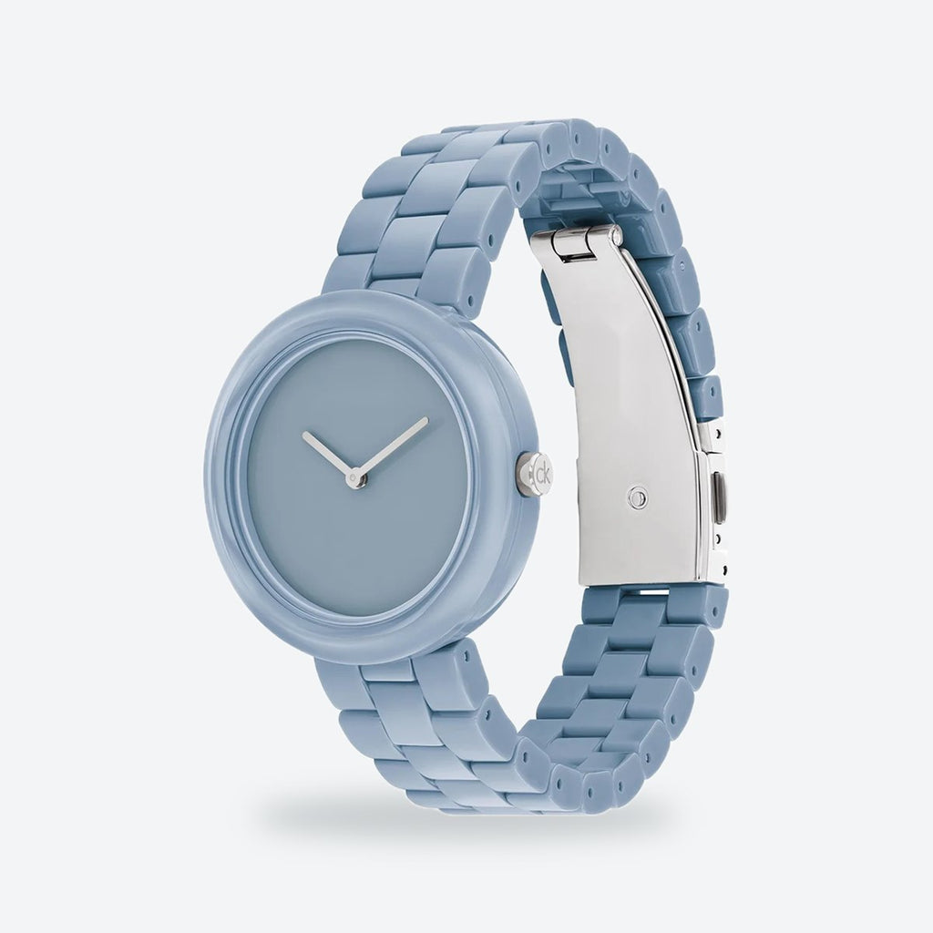 Women's 34mm Blue Dial Watch, Steel Bracelet, Style 2, view 3