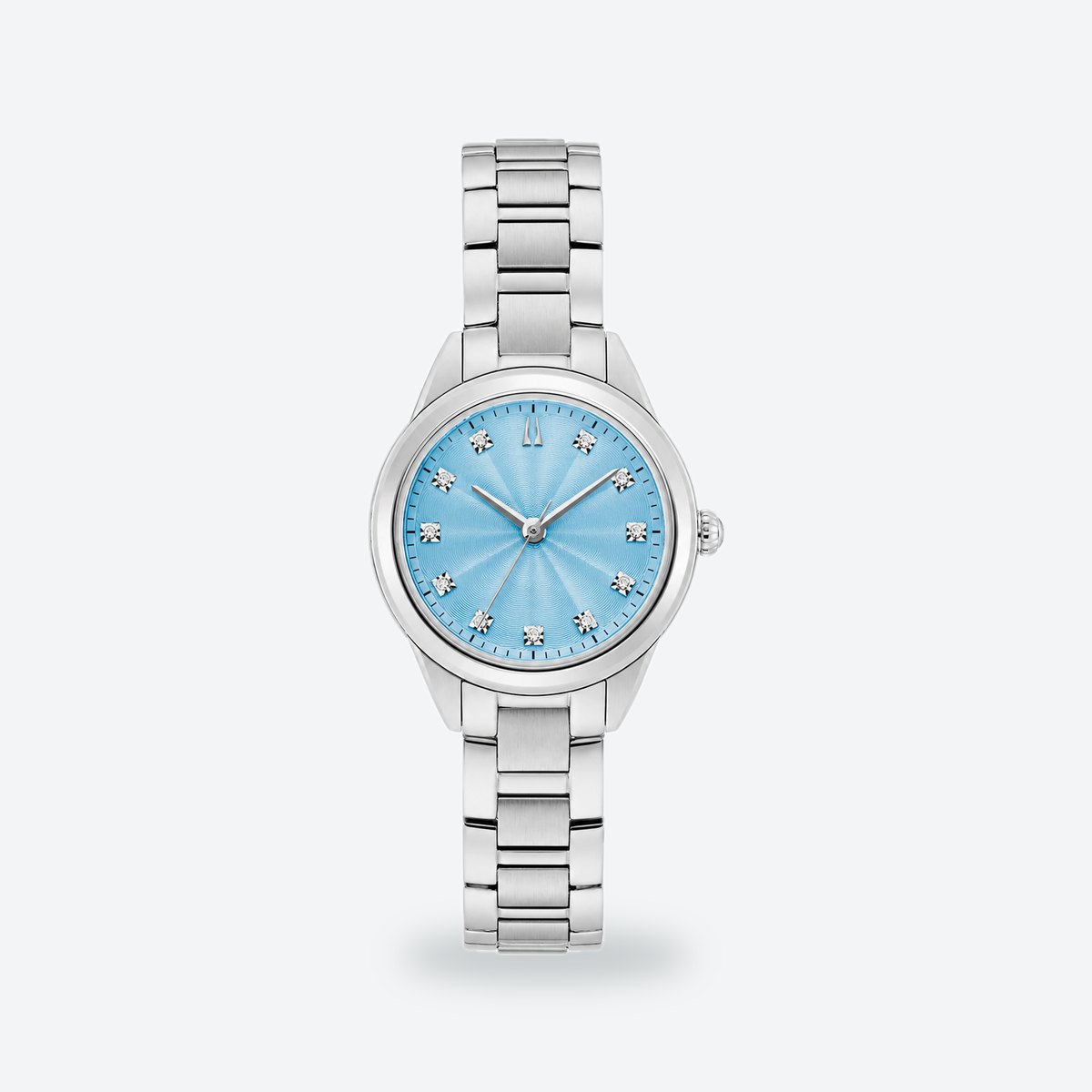 Women's 28mm Pink Dial Watch, Blue dial / Black
