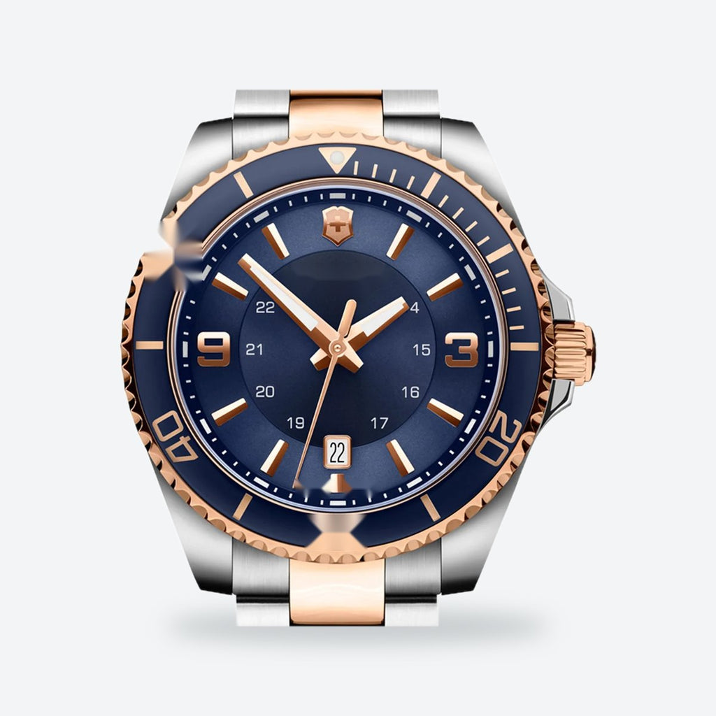 Men's 43mm Blue Dial Watch, Steel Bracelet, Style 2, view 2