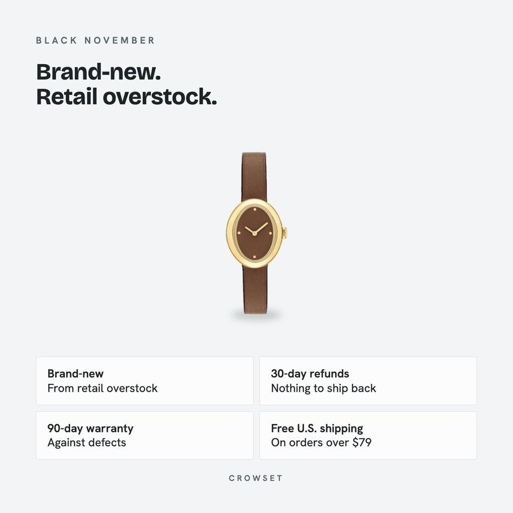 Women's 22mm Brown Dial Watch, details