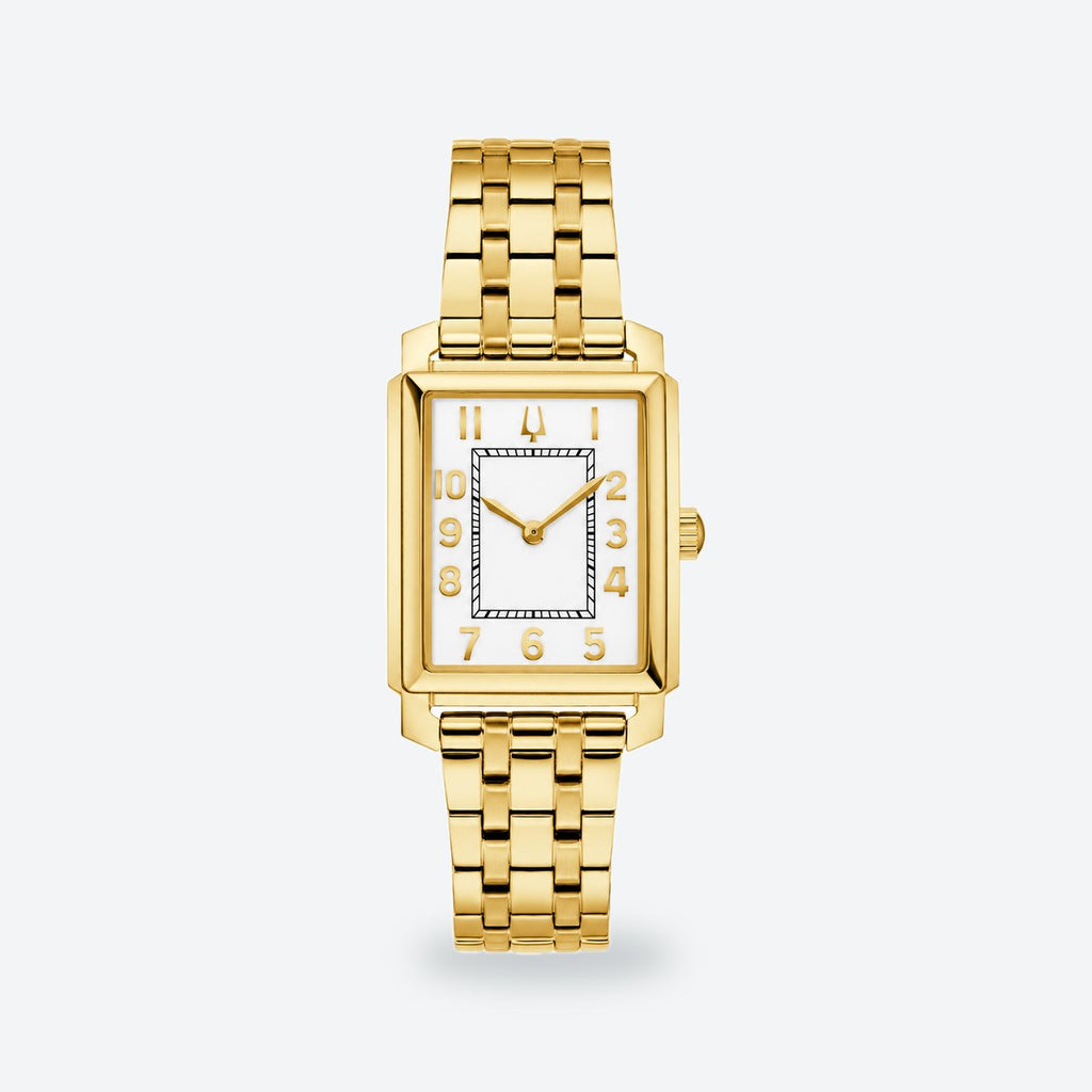 Women's 25mm White Dial Watch, White dial / Gold-tone