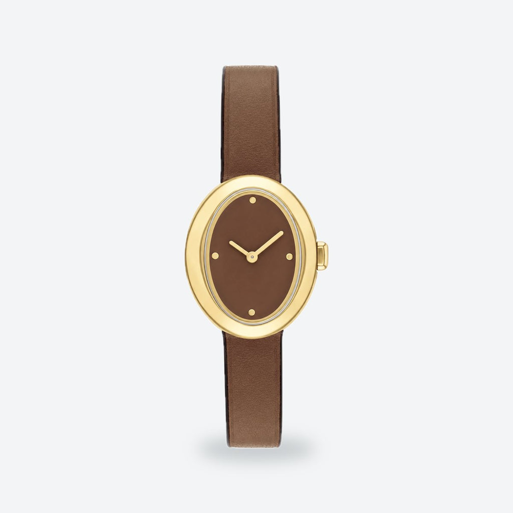 Women's 22mm Brown Dial Watch, Brown dial / Brown