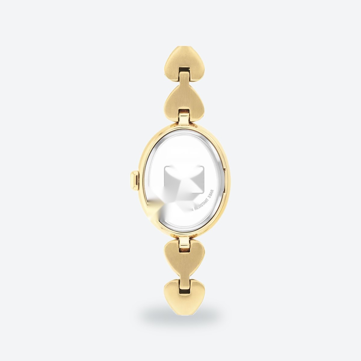 Women's 22mm White Dial Watch, Steel Bracelet, Gold-Tone, Style 2, view 5