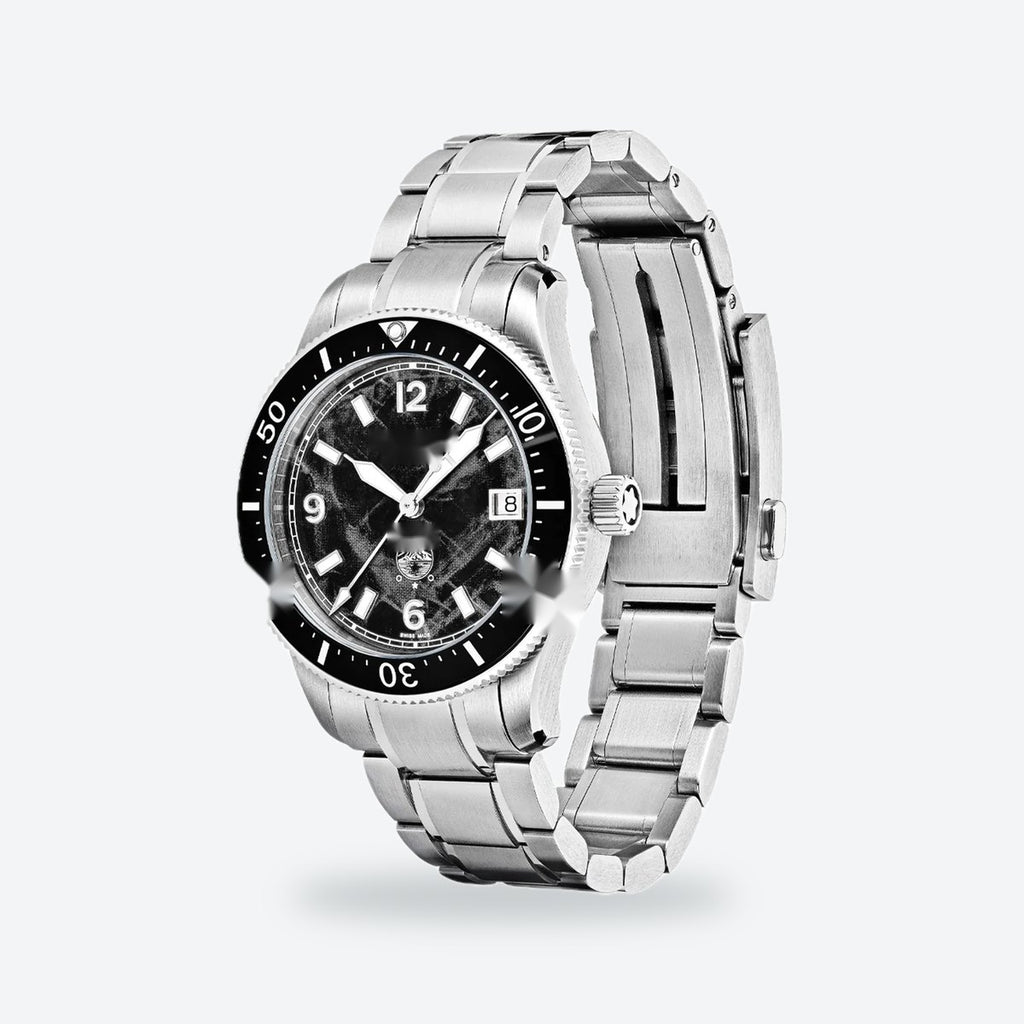 Men's 38mm Black Dial Automatic Watch, Steel Bracelet, view 5