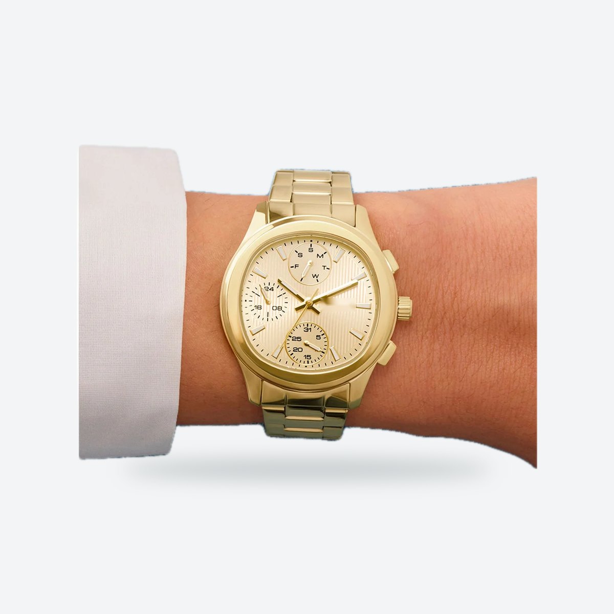 Women's 36mm Gold Dial Chronograph Watch, view 2