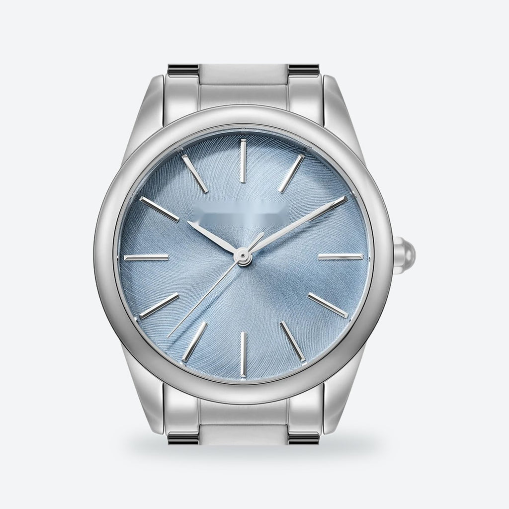Women's 34mm Blue Dial Watch, Steel Bracelet, view 2