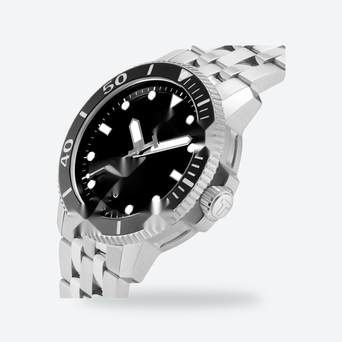 Men's 43mm Automatic Dive Watch, Ceramic Bezel, Black Dial, view 2