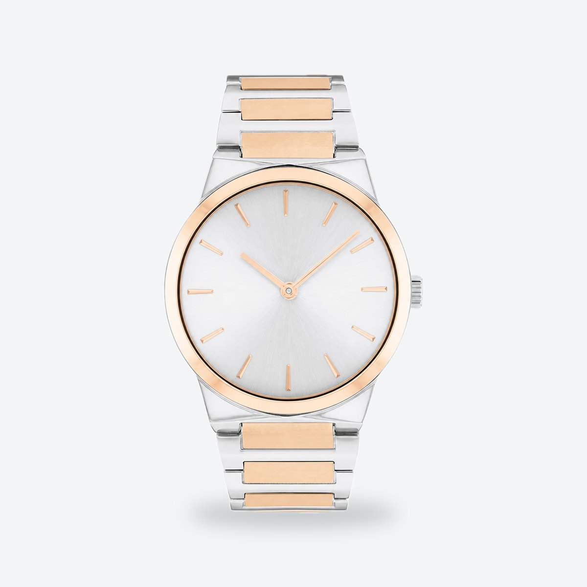 Women's 36mm Silvery White Dial Watch, Silvery white dial / Two-tone
