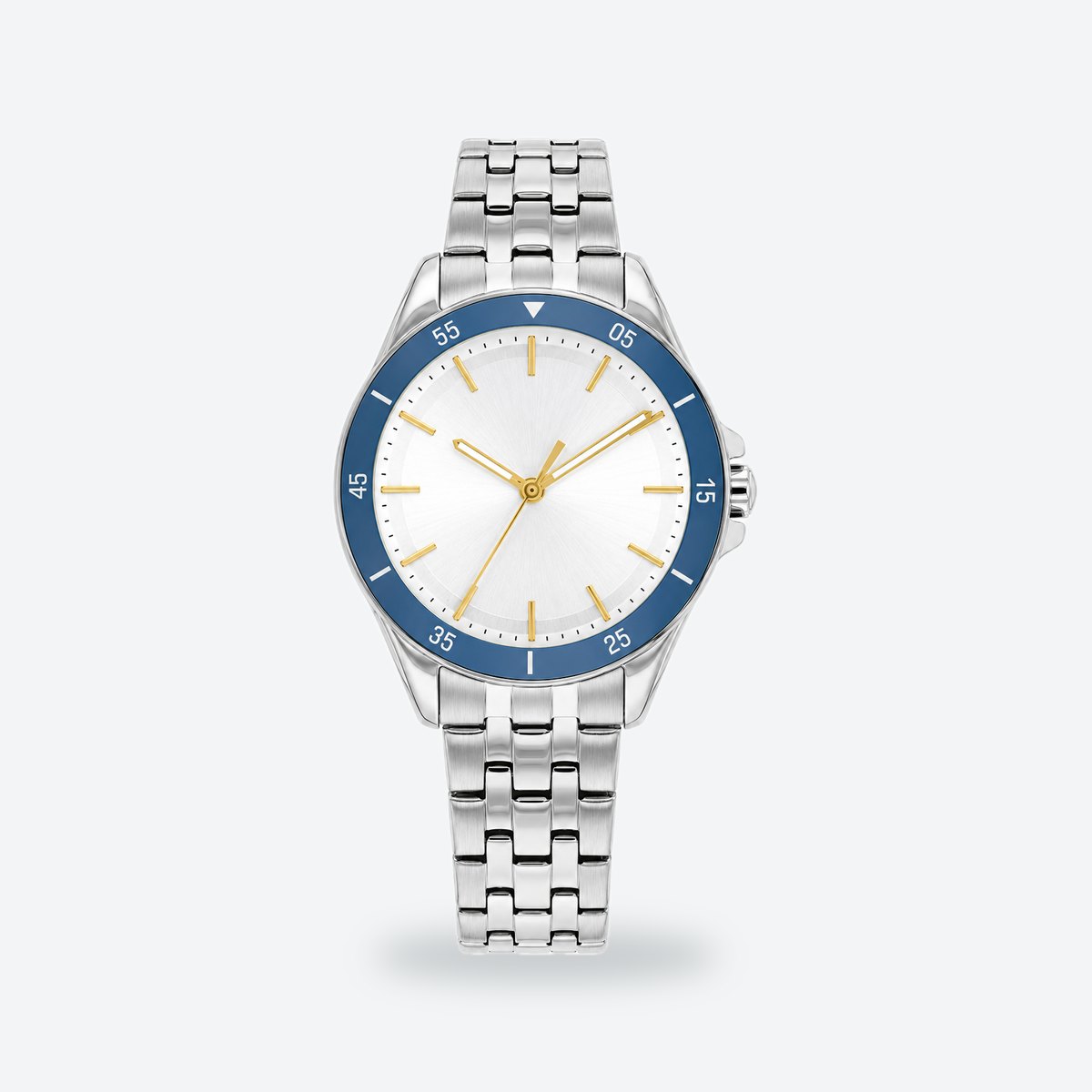 Women's 30mm Pink Dial Watch, Steel Bracelet, Silvery white dial / Silver-tone