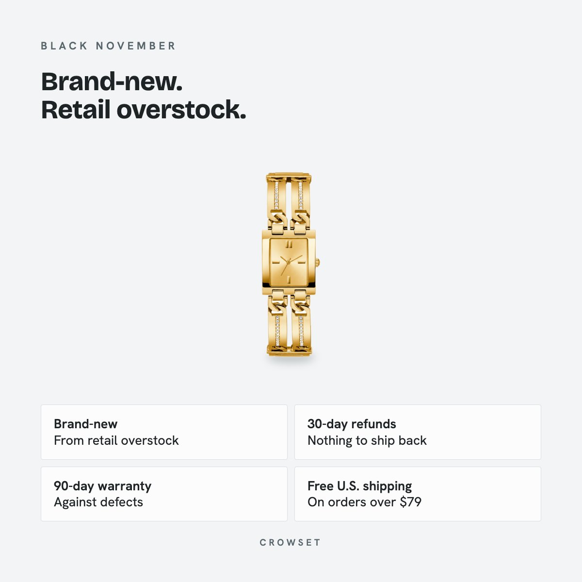 Women's 24mm Gold Dial Watch, Steel Bracelet, details