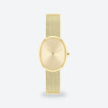 Women's 23mm Gold Dial Watch, Steel Bracelet, Style 2, Gold dial / Gold-tone