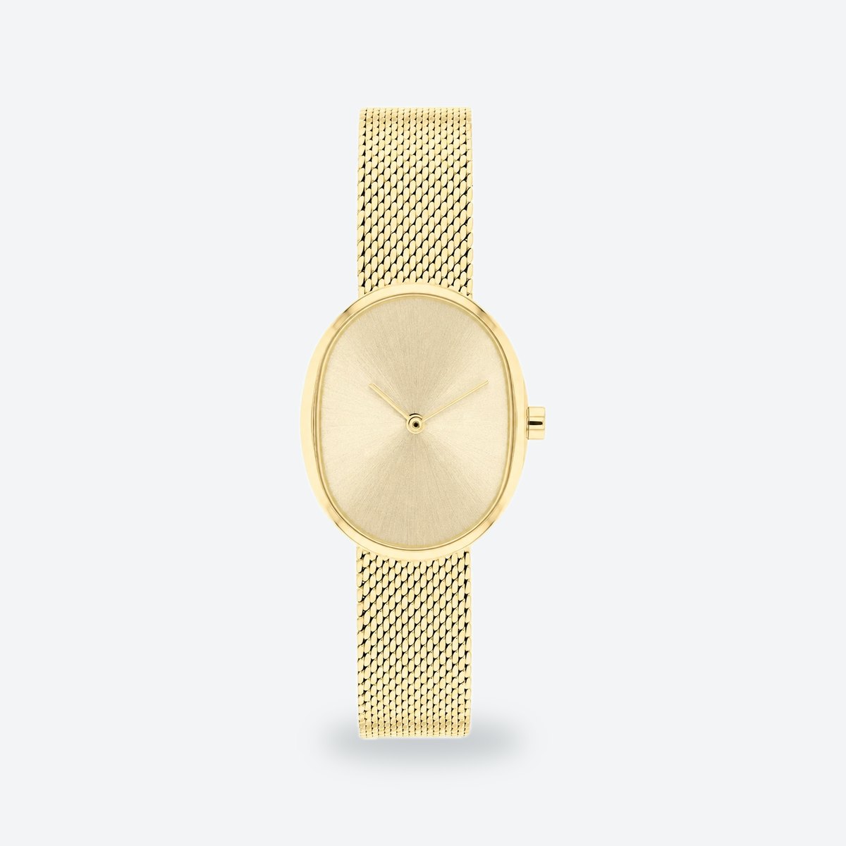 Women's 23mm Gold Dial Watch, Steel Bracelet, Style 2, Gold dial / Gold-tone