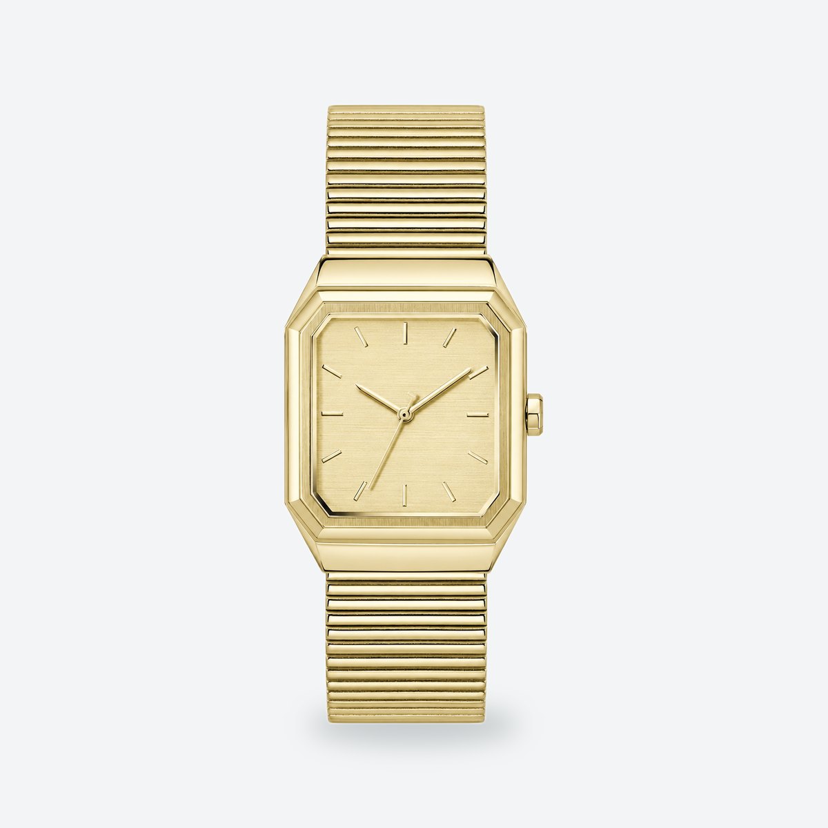Men's 31x32mm White Dial Watch, Gold dial / Gold-tone