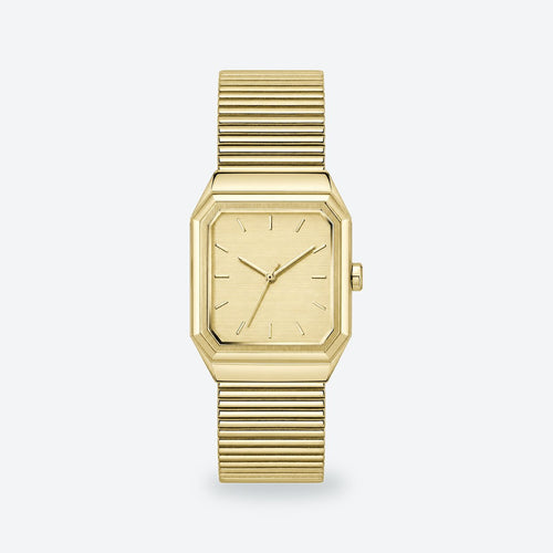 Men's 31x32mm White Dial Watch, Gold dial / Gold-tone