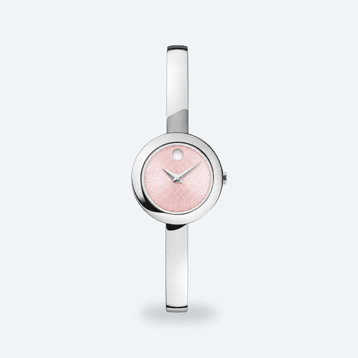Women's 22x26mm White Dial Watch, Rose gold dial / Silver-tone