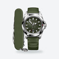 Men's 41mm Green Dial Automatic Watch, Steel Bracelet, Green dial / Green