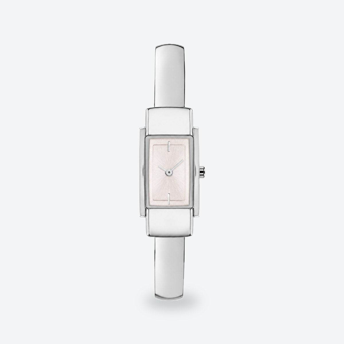 Women's 15mm Black Dial Watch, Pink dial / Silver-tone