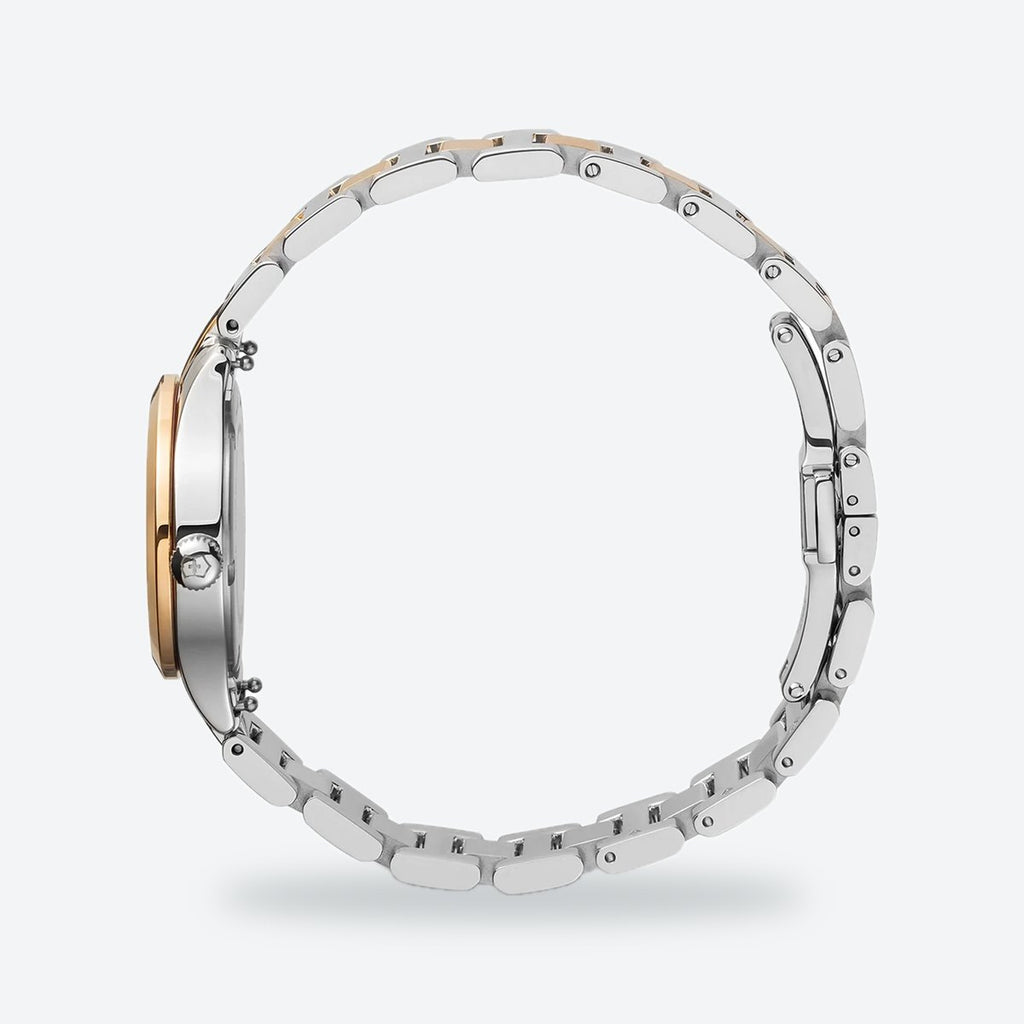 Women's 28mm White Dial Watch, Steel Bracelet, view 4