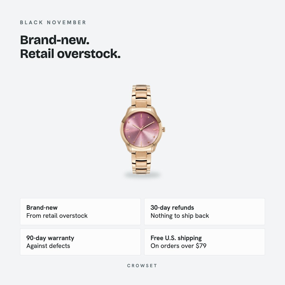 Women's 36mm Pink Dial Watch, details