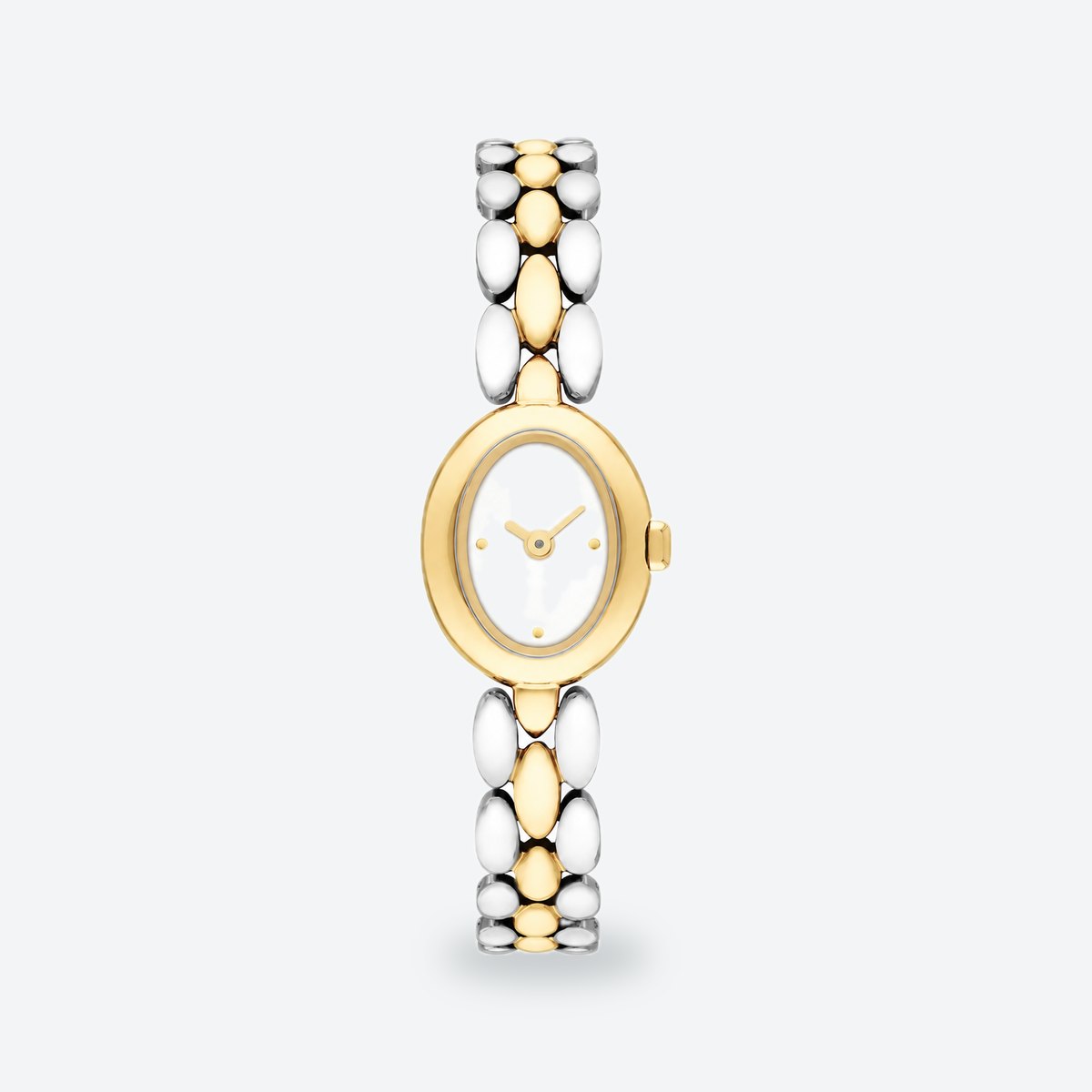 Women's 18x22.5mm Cream Dial Watch, Cream dial / Silver and gold-tone