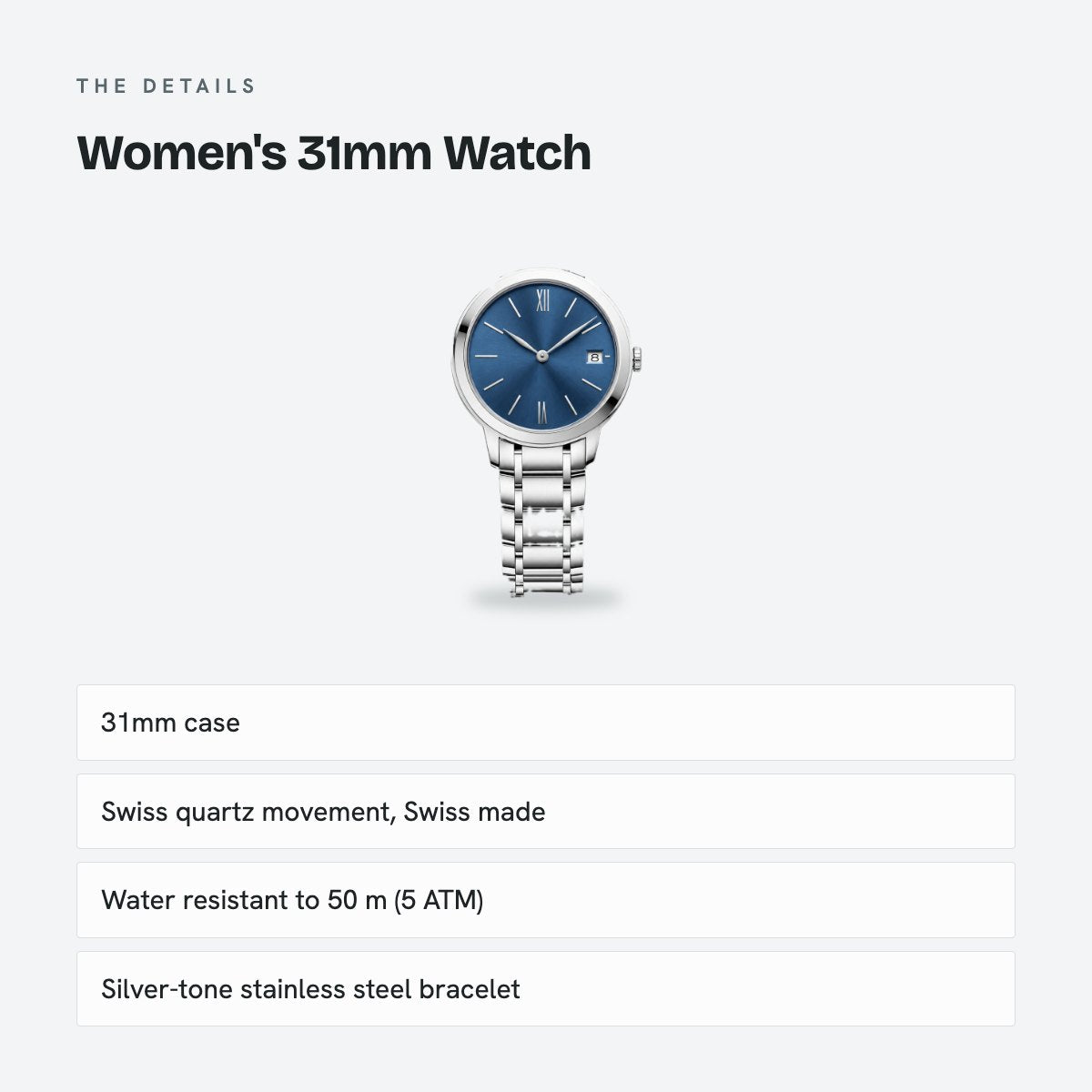 Women's 31mm Watch, details