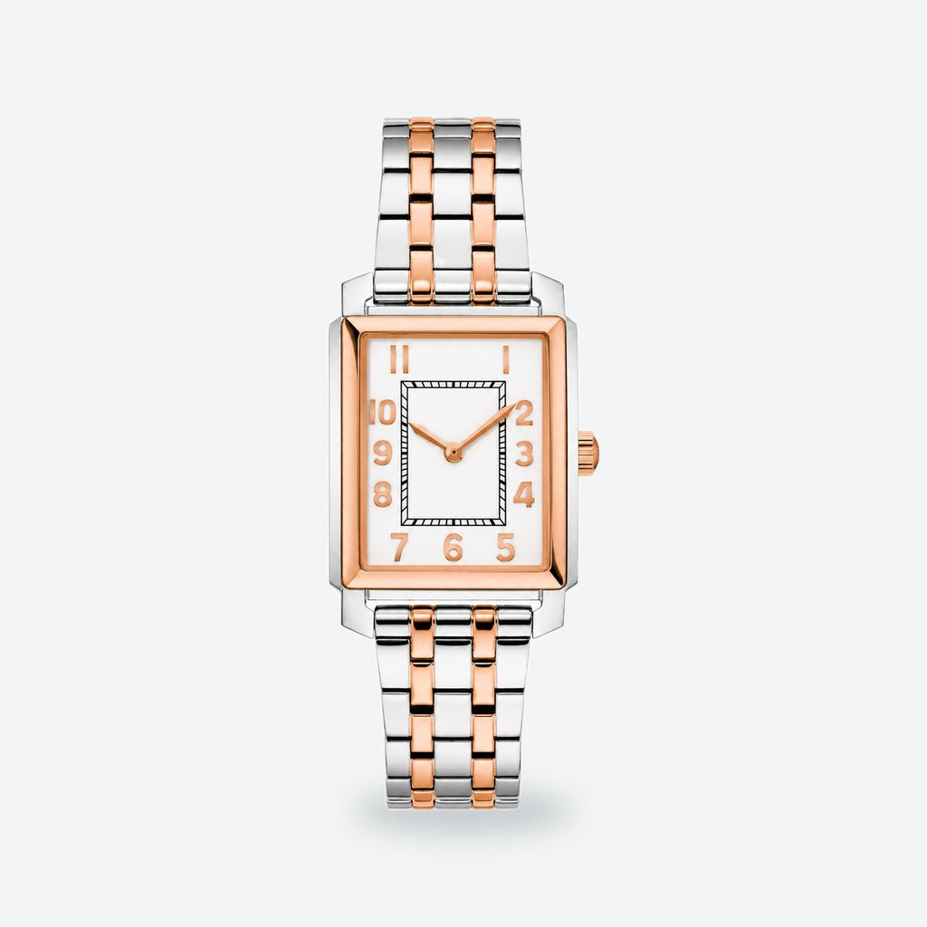 Women's 25mm White Dial Watch, White dial / Silver-tone