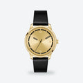 Men's 42mm Gold Dial Watch, Gold dial / Black