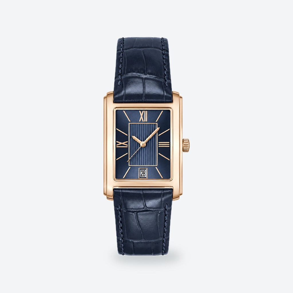Men's 39mm Green Dial Watch, Blue dial / Blue