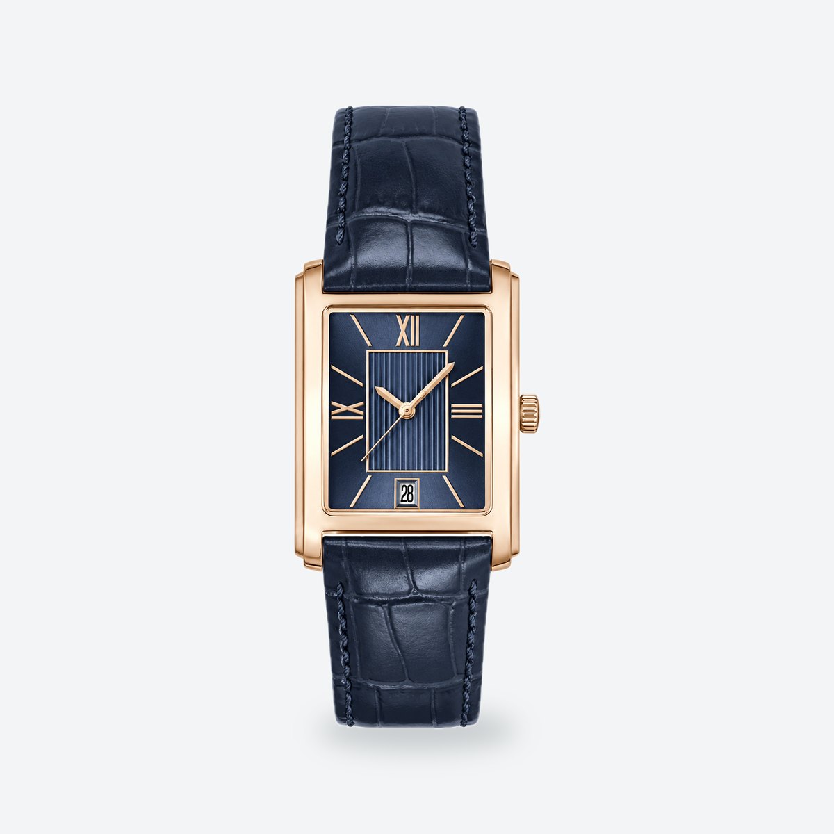 Men's 39mm Green Dial Watch, Blue dial / Blue