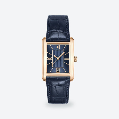 Men's 39mm Green Dial Watch, Blue dial / Blue