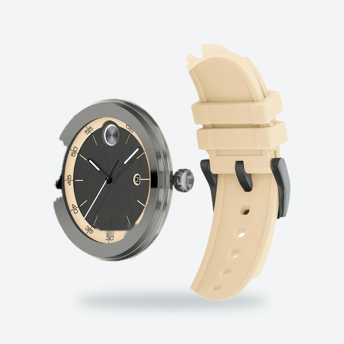 Men's 42mm Gunmetal Dial Watch, view 3