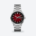 Men's 41mm Red Dial Automatic Watch, Red dial / Silver-tone