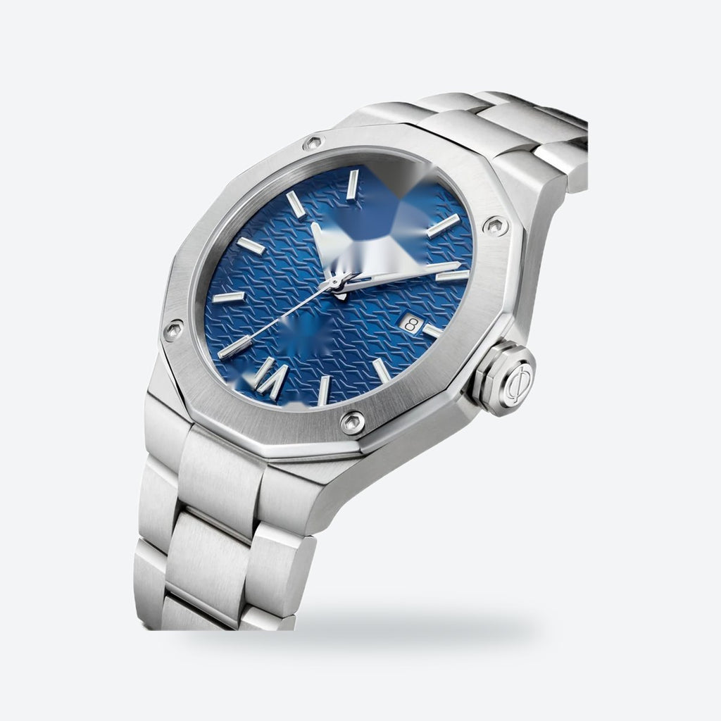 Men's 42mm Blue Dial Automatic Watch, view 4