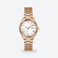 Women's 36mm White Dial Watch, Steel Bracelet, photo