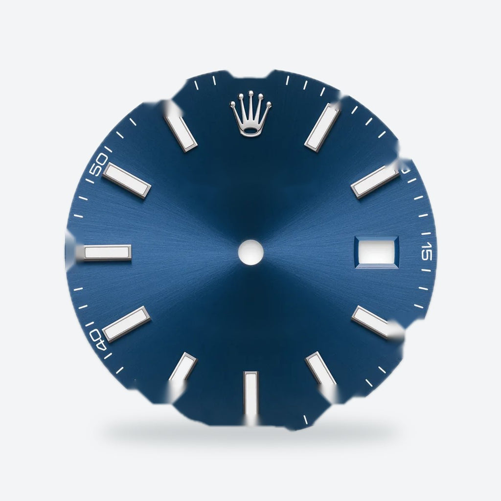 Men's 41mm Automatic Dress Watch, Fluted Bezel, Bright blue Dial, view 3