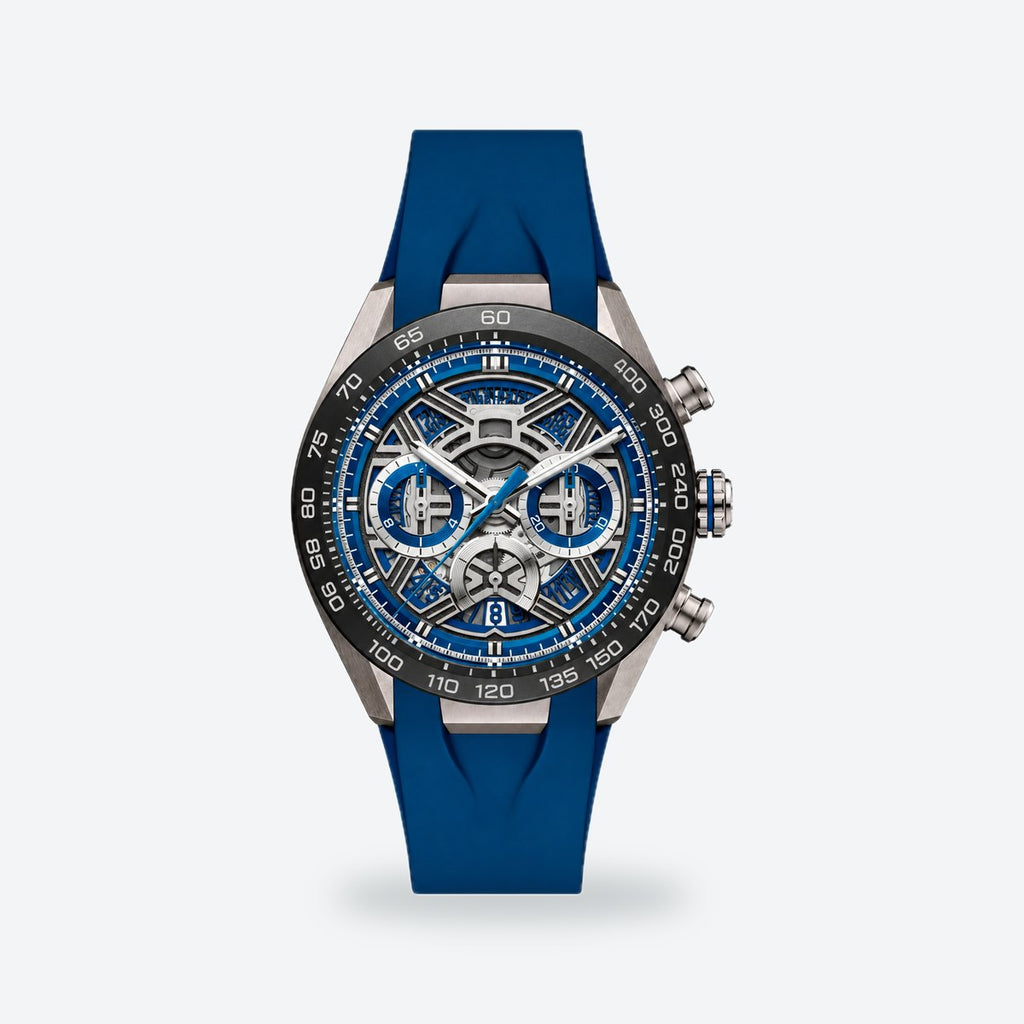Men's 44mm Blue Dial Automatic Watch, Blue dial / Blue