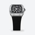 Men's Extra-Flat Skeleton Automatic Watch, Titanium Tonneau Case, photo
