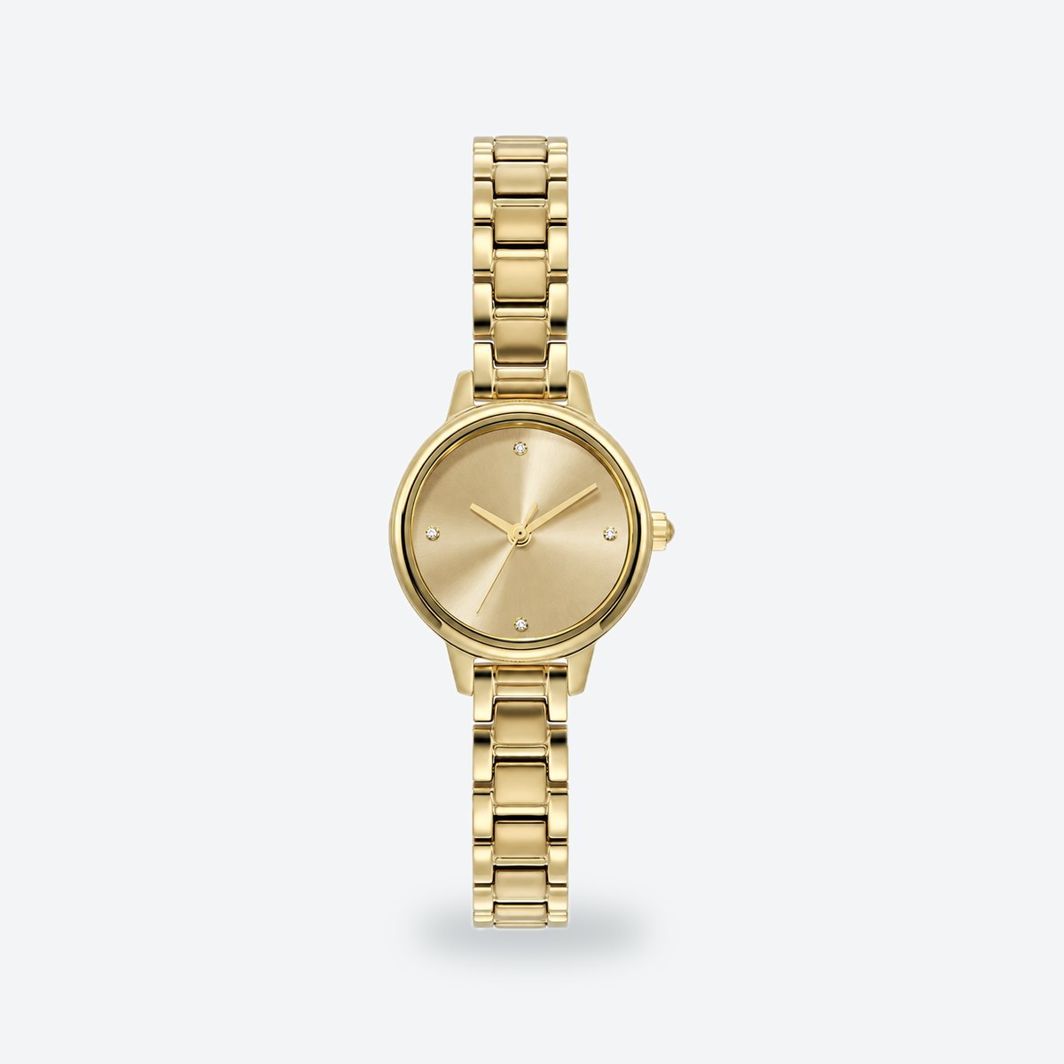 Women's 23mm Gold Dial Watch, Steel Bracelet, Gold dial / Gold-tone