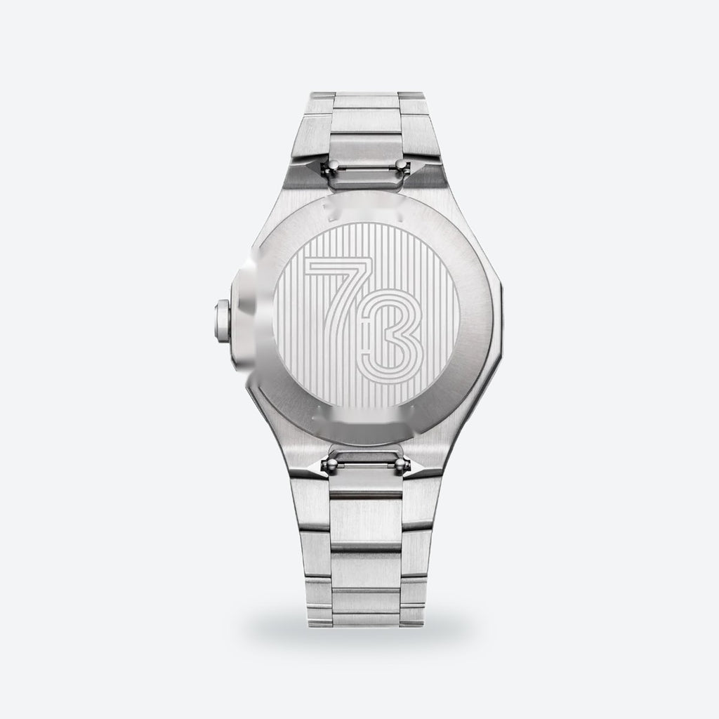 Men's 39mm White Dial Watch, Steel Bracelet, Style 2, view 4