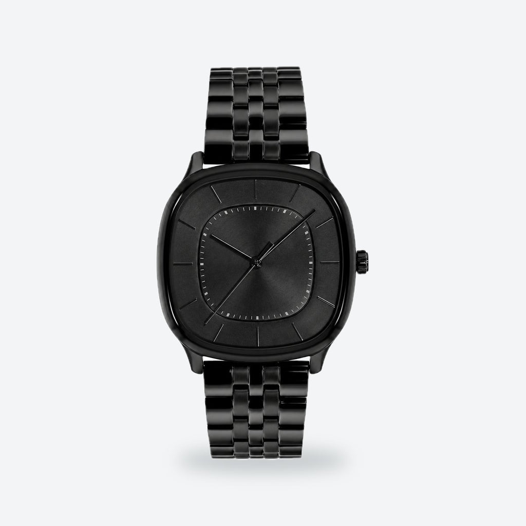 Men's 37mm White Dial Watch, White dial / Black