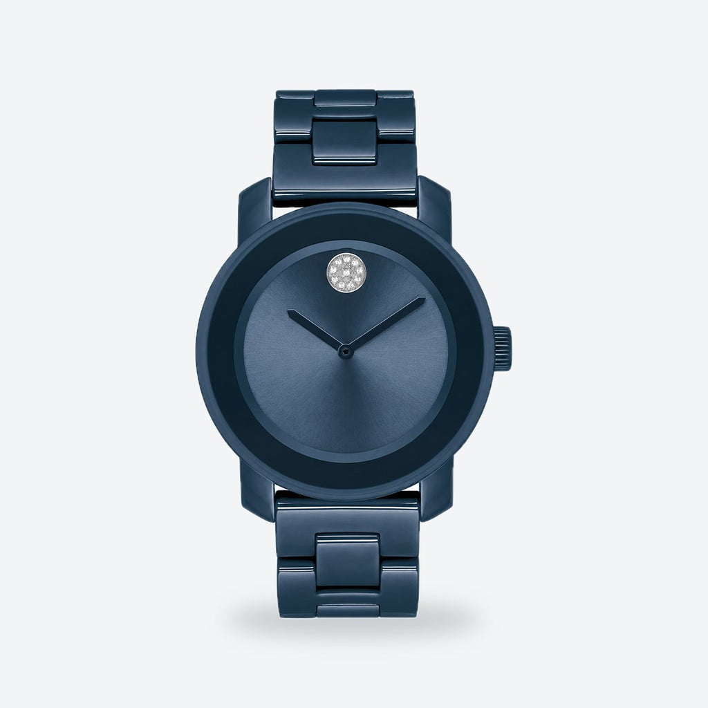 Women's White Dial Watch, Blue dial / Blue