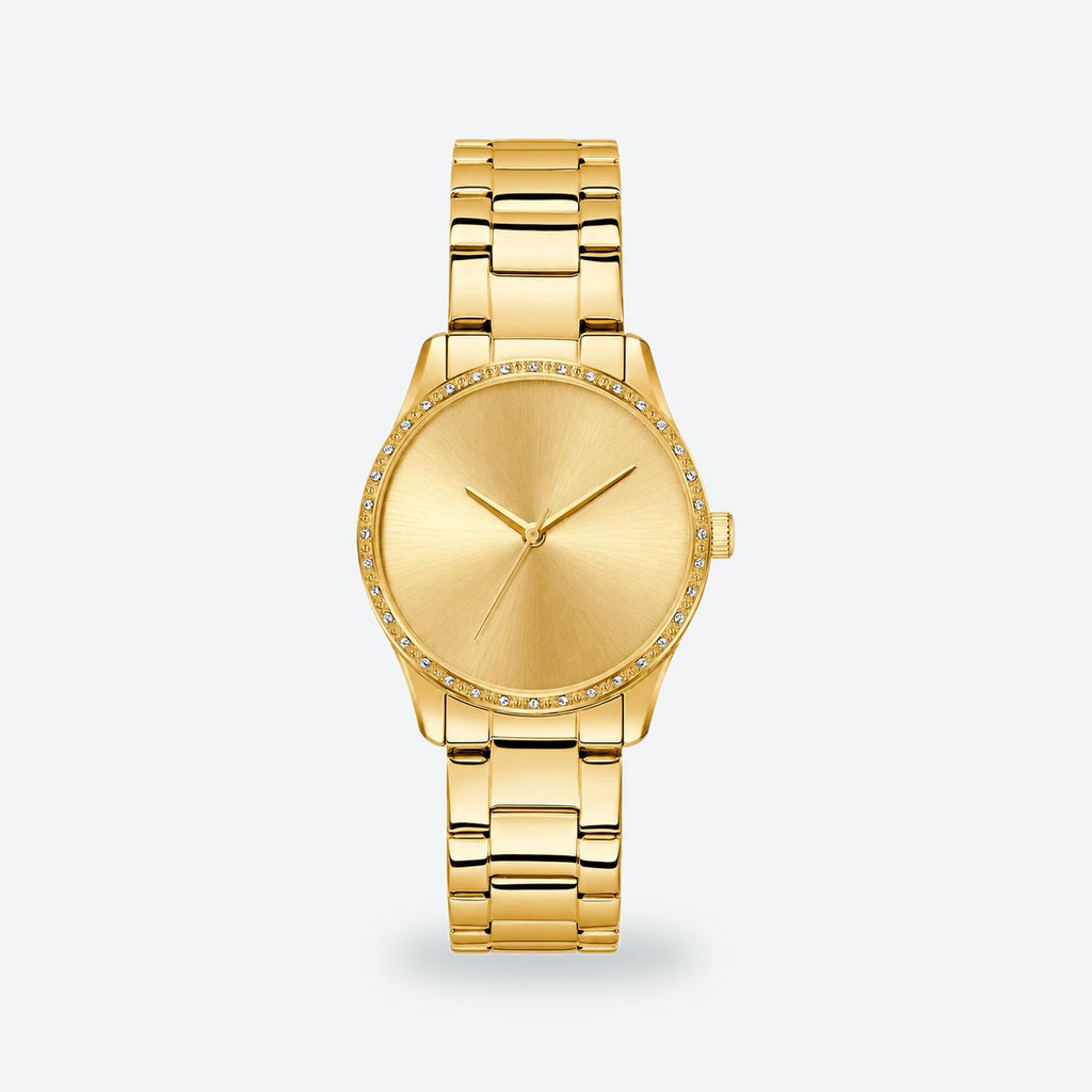 Women's 36mm Gold Dial Watch, Steel Bracelet, Gold-Tone, Style 2, photo