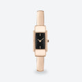 Women's 15mm Black Dial Watch, Black dial / Rose gold-tone