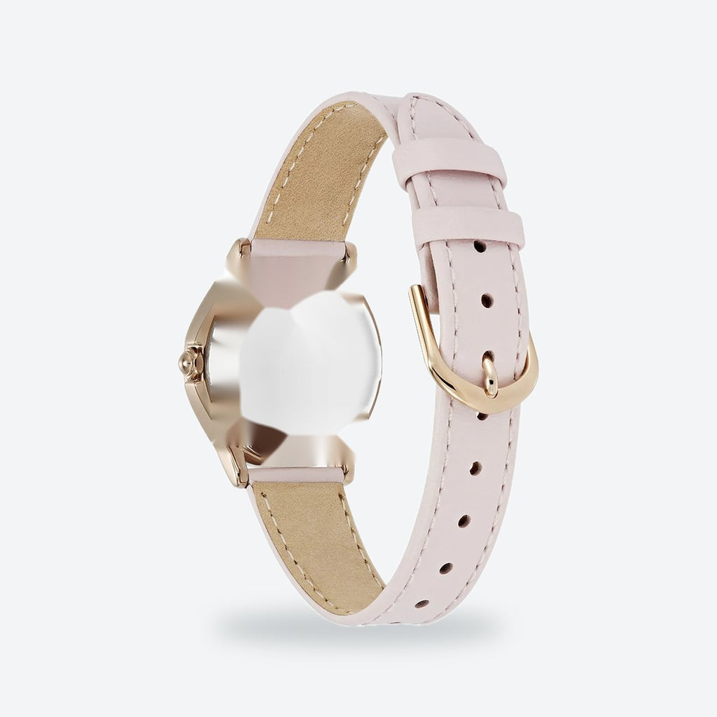 Women's 30mm Pink Dial Watch, Leather Strap, view 5
