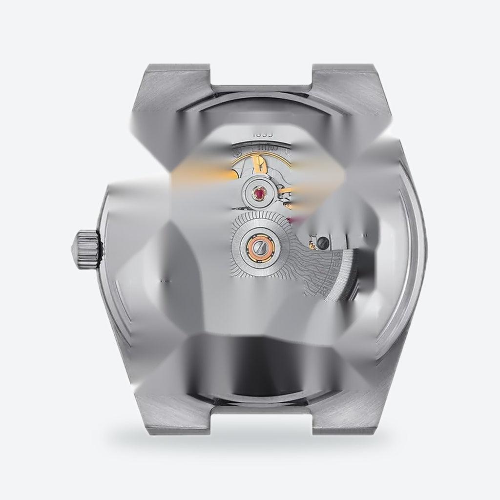 Men's 40mm Steel Watch, Integrated Bracelet, Blue Dial, view 4