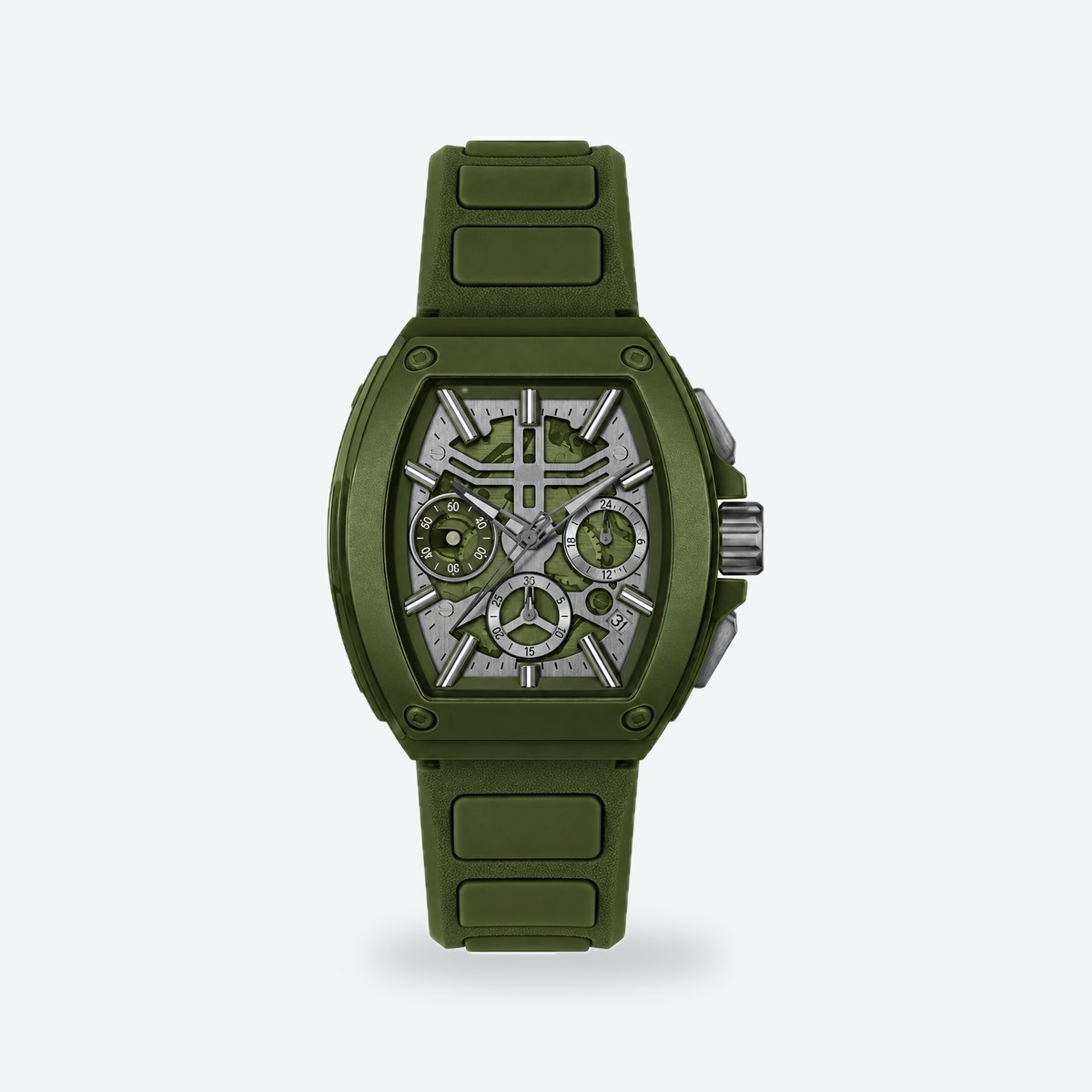 Men's 42x47mm Green Dial Watch, Green dial / Green