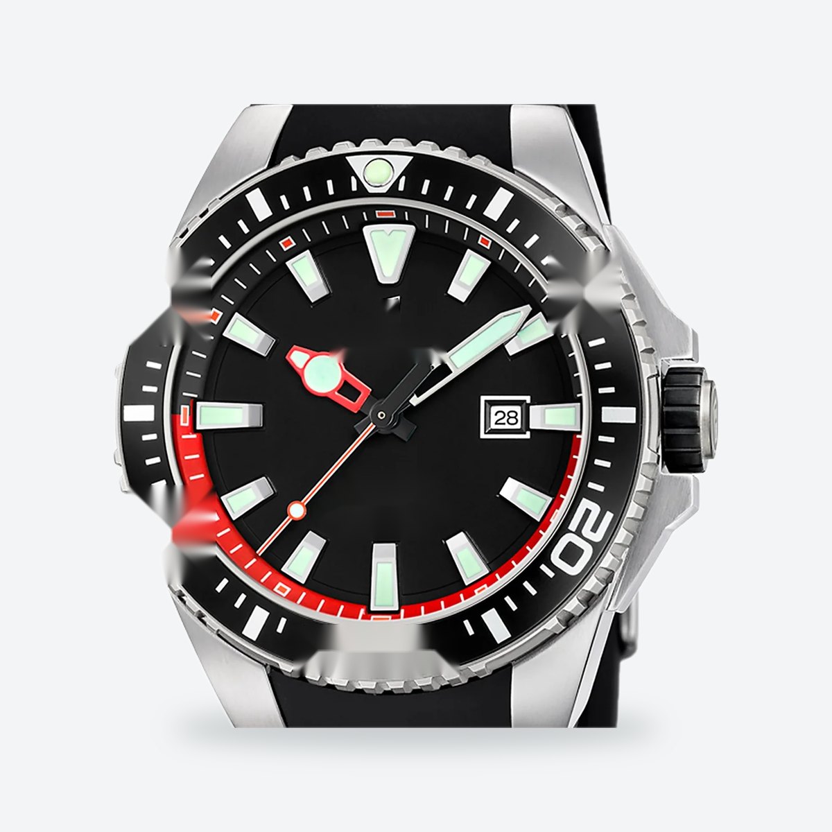 Men's 46mm Black Dial Watch, view 2